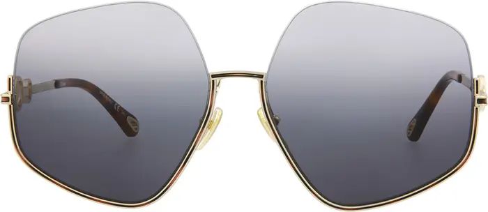 Chloé 61mm Geometric Sunglasses | Nordstromrack | Nordstrom Rack