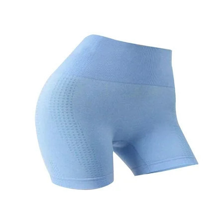 Womens Yoga Shorts High Waisted Workout Shorts for Fitness Home Gym Training Blue | Walmart (US)