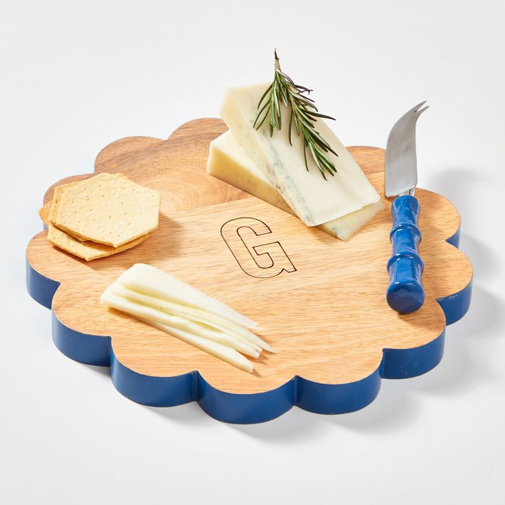 Mark &amp; Graham x Pencil &amp; Paper Co. Scalloped Cheese Board | Mark and Graham