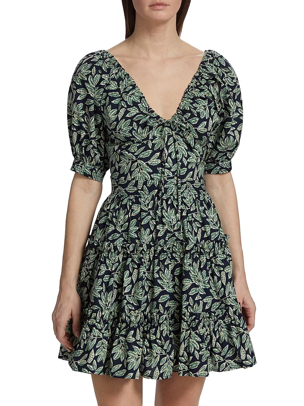 Arielle Leaf Fit & Flare Minidress | Saks Fifth Avenue