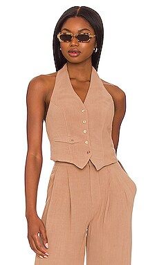 Song of Style Dallon Vest Top in Taupe from Revolve.com | Revolve Clothing (Global)