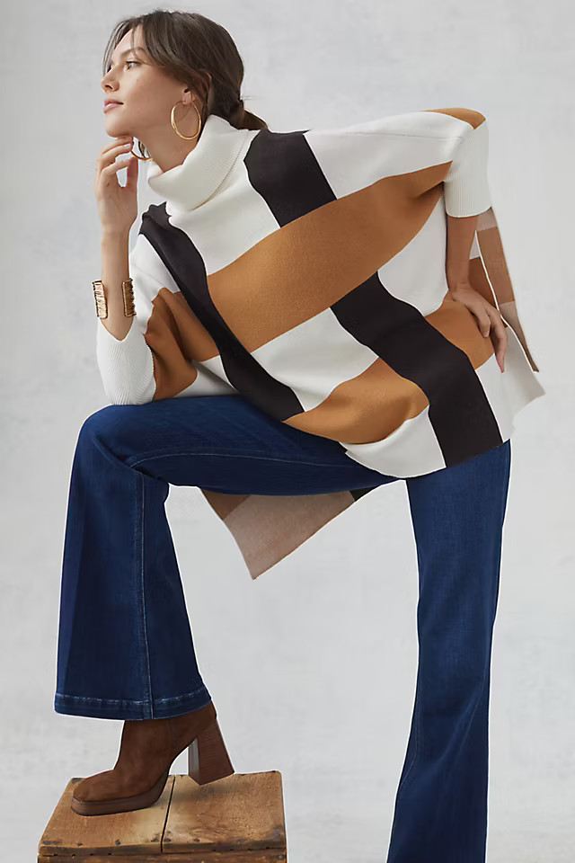 Mod Turtleneck Poncho | Anthropologie (US)