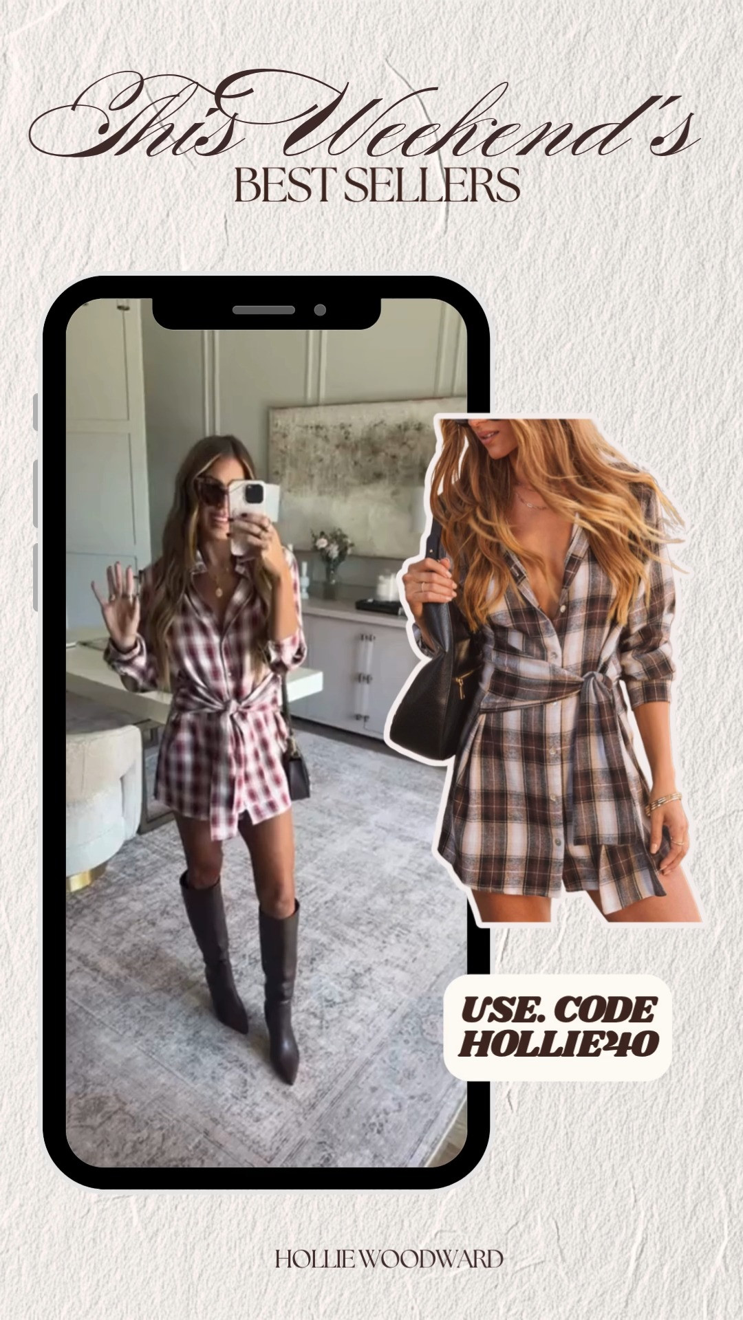 wearing a small! use code hollie40 for 40% off 🫶🏼 

 