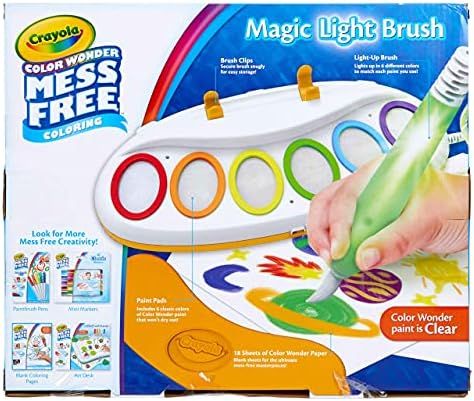Crayola Color Wonder Mess Free Light Brush, Painting Supplies, Gift for Kids, Age 3, 4, 5, 6 | Amazon (US)