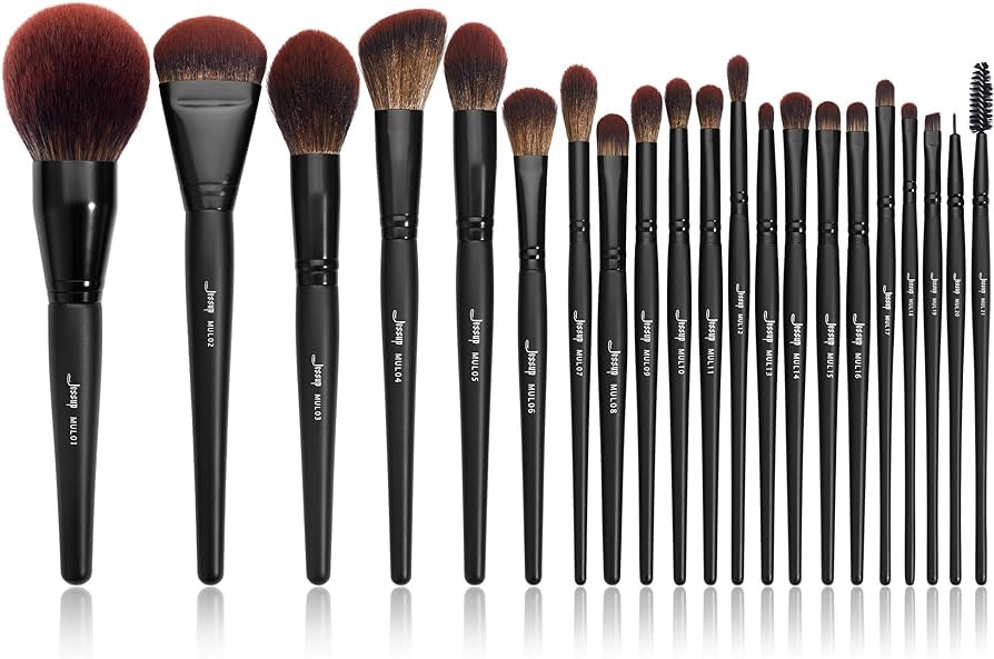 Jessup Makeup Brushes Set Premium Synthetic Powder Foundation Highlight Concealer Eyeshadow Blend... | Amazon (US)