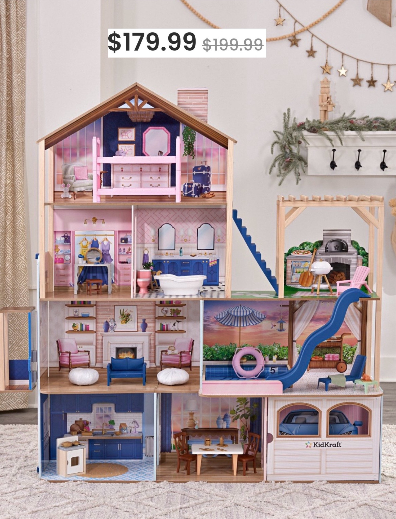 Gift guide for girls. Pretend play. Christmas gift idea for kids. KidKraft Hampton Mansion & Pool Doll House on sale! 

#LTKGiftGuide #LTKSaleAlert #LTKKids
