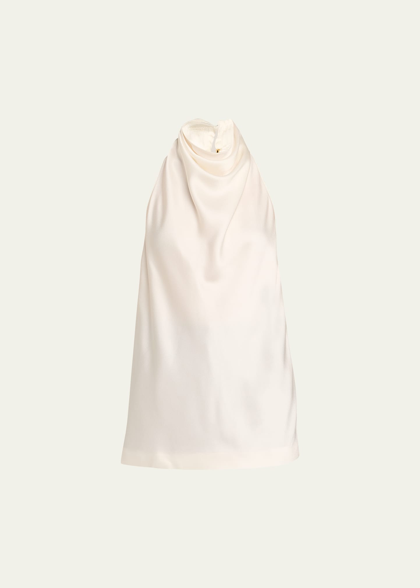 Stella McCartney Satin Backless Cowl Halter Top | Bergdorf Goodman