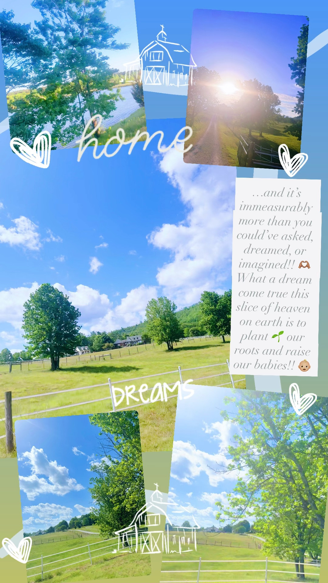 and it’s immeasurably more than you could’ve asked, dreamed, or imagined!! 🫶🏽 What a dream come true this slice of heaven on earth is to plant 🌱 our roots and raise our babies!! 👶🏼 