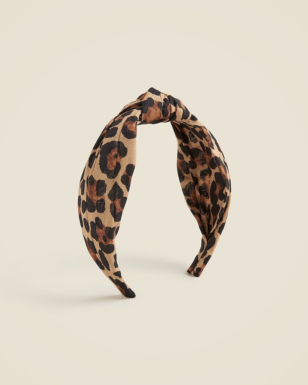 Knot headband in leopard | J. Crew US