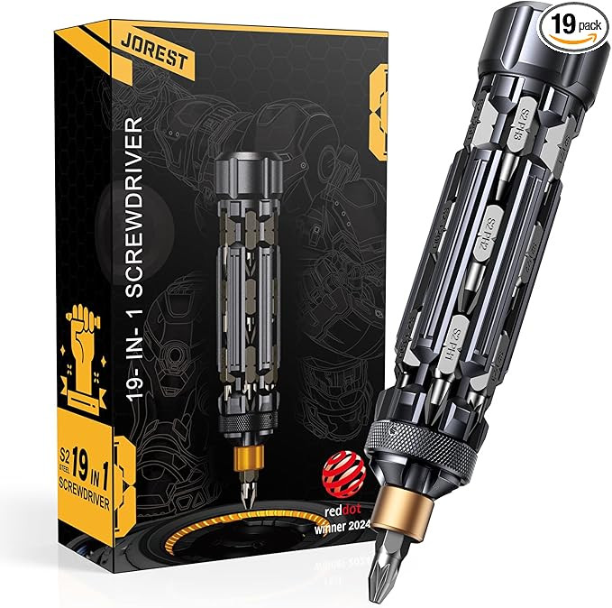 JOREST 19 in 1 Multi Bit Screwdriver Set, Christmas Gifts for Men Dad Him, Cool Tool Gifts Ideas ... | Amazon (US)
