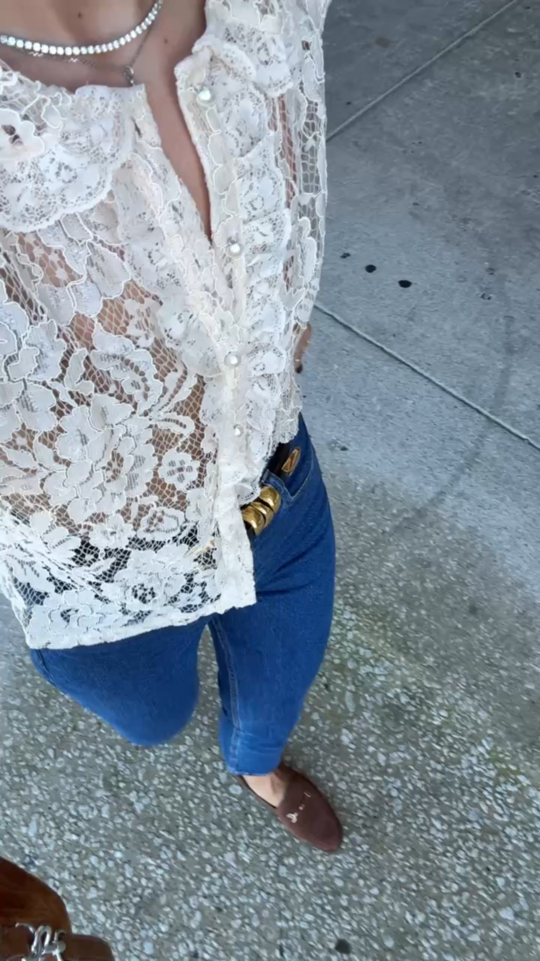 Today’s fall #ootd! Love this lace top (XS, it’s sheer and I have a tank underneath)) and ankle straight jeans in 24 short. My top-selling loafers = no breaking-in required and TTS. Madewell belt in XXS. Tory Burch suede bucket bag. Elevated casual. Casual outfit. 


#LTKGiftGuide #LTKootd #LTKWorkwear
