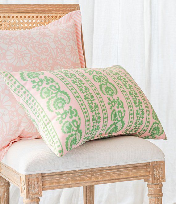 x Nellie Howard Ossi Collection Indoor/Outdoor Floral Stripe Pillow | Dillard's