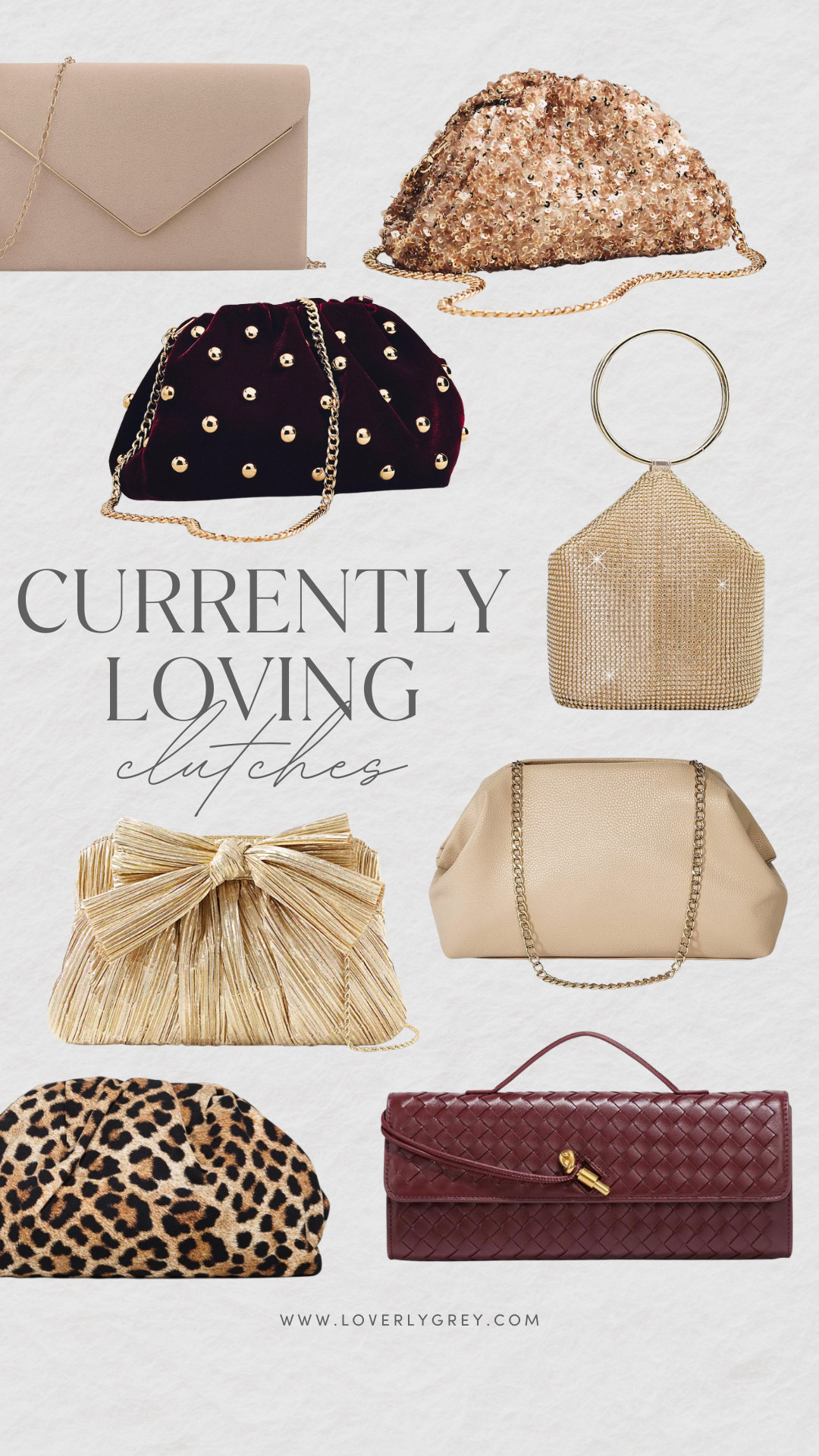 Chic, festive, and ready for every celebration — these are the clutches I’m loving right now! Perfect for holiday parties, date nights, and New Year’s events, each one adds just the right touch of sparkle and sophistication. 💫

#HolidayStyle #EveningBags #HolidayAccessories #ClutchEdit #FestiveFashion #HolidayPartyOutfit #GiftGuide2025 #HolidayInspo #ChicAndClassic #HolidaySeasonStyle #AccessoriesILove 

 #LTKHoliday #LTKStyleTip #LTKItBag