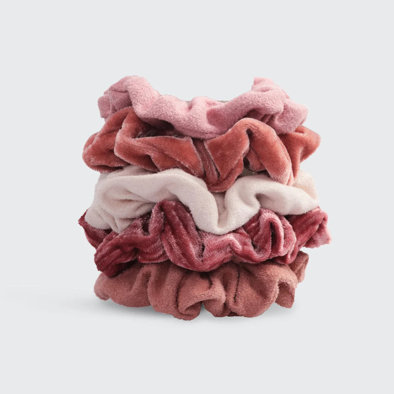 Velvet Scrunchies - Blush/Mauve | Kitsch