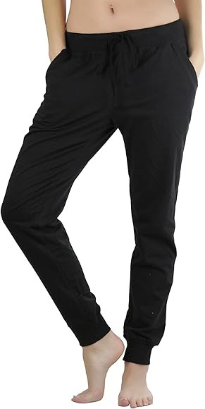 Women's Solid Print French Terry Jogger Pants | Amazon (US)