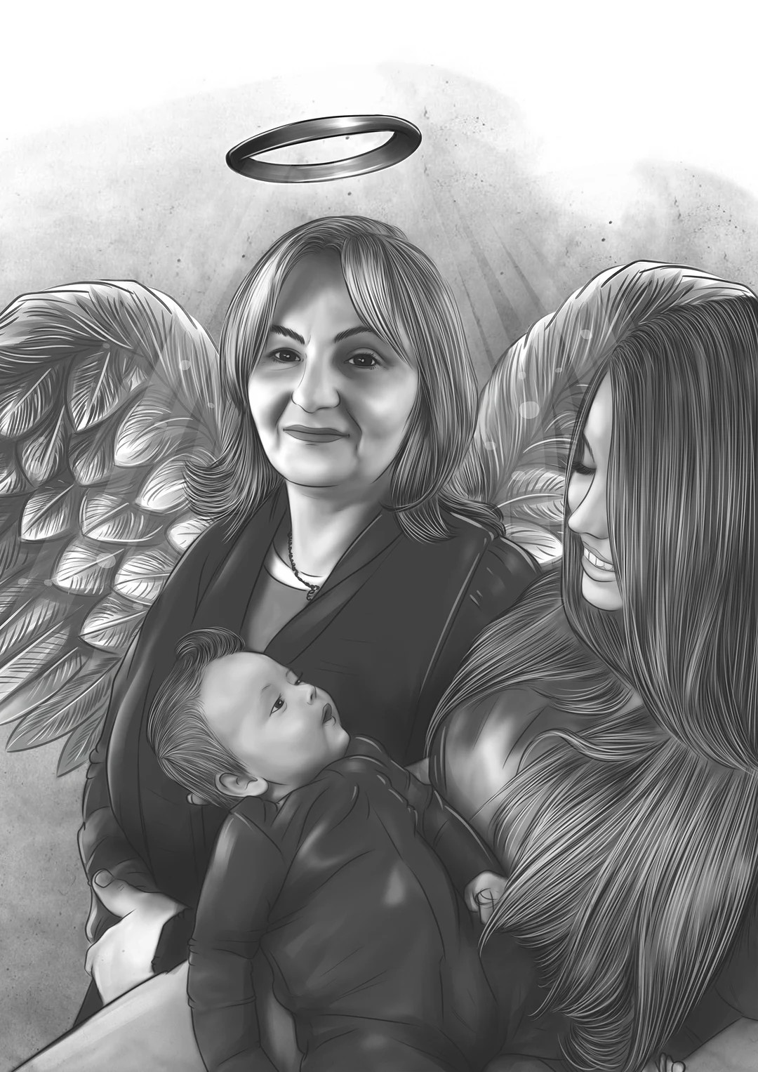 Combine Photos Into a Drawing Add Person to Photo Add - Etsy | Etsy (US)