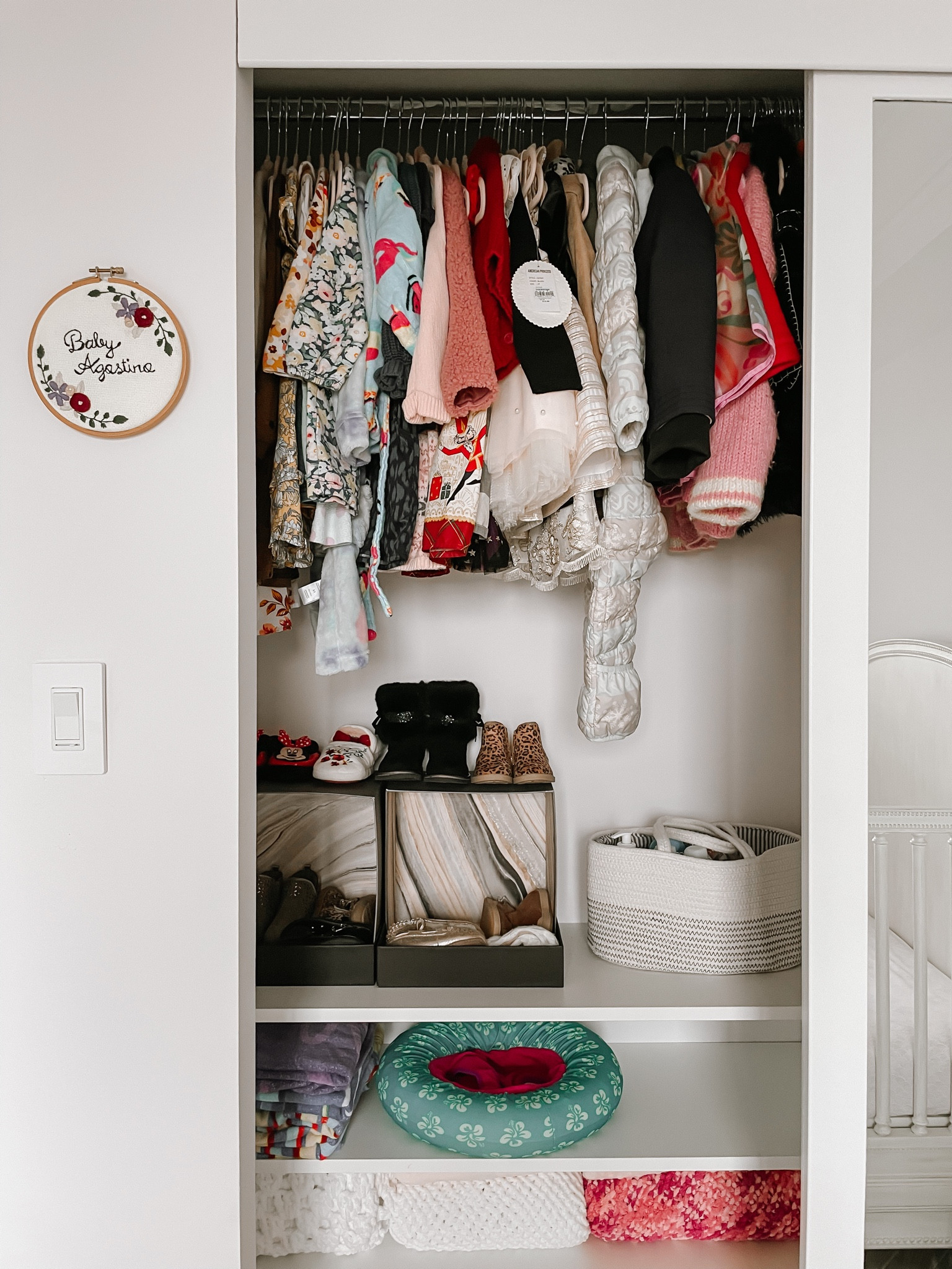 I organized Georgia’s closet, and it never ceases to amaze me how quickly she grows! 

Linking all my favourite closet organization items here. 

#LTKunder50 #LTKhome