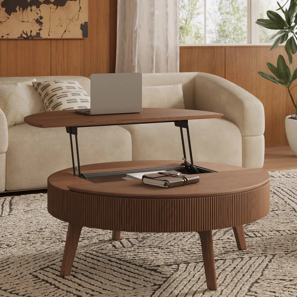 Magnus 39" Lift-Top Solid Wood Coffee Table | Hernest