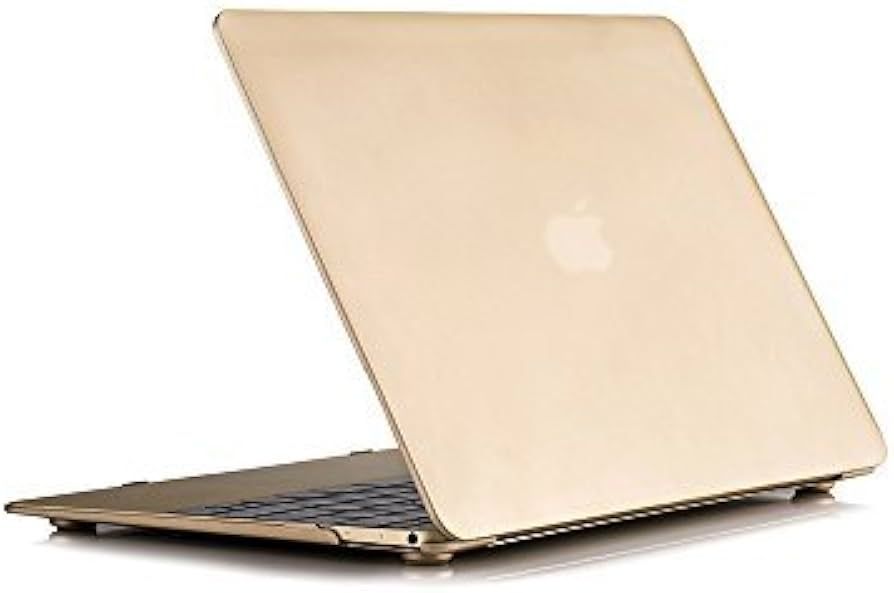 RUBAN Case Compatible with MacBook 12 Inch A1534 - Slim Snap On Hard Shell Protective Cover, Gold | Amazon (US)
