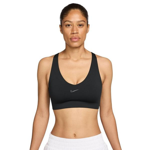 Women's Nike Universa Medium Support Sports Bra Large Black/Anthracite/Dk Smoke Grey | Scheels Sports