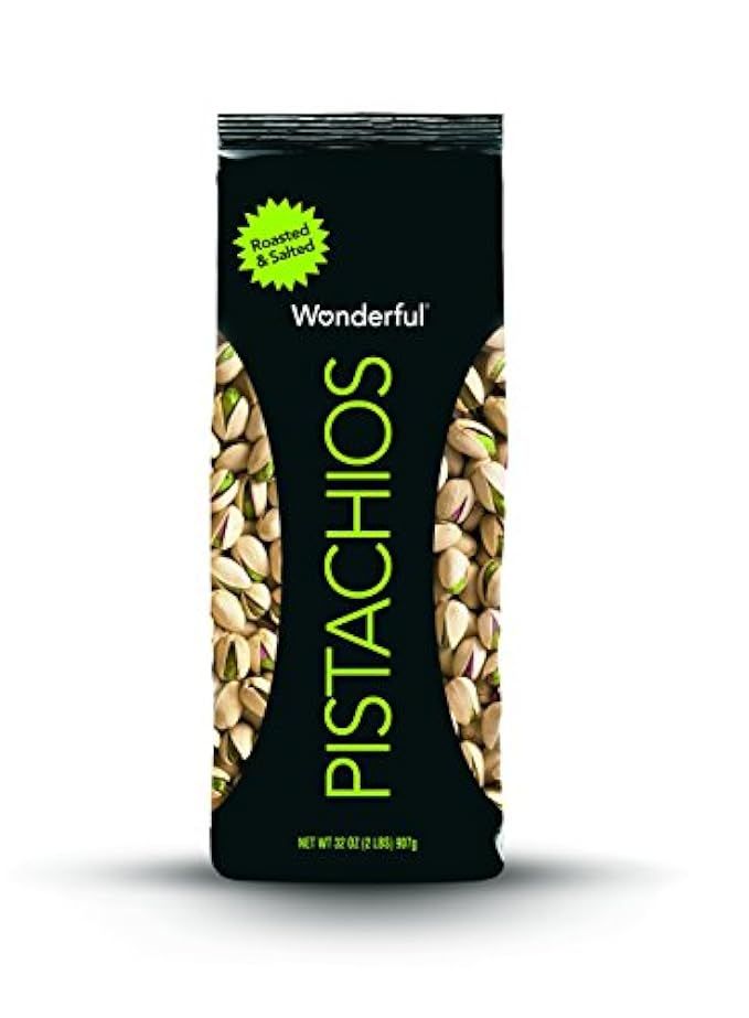 Wonderful Pistachios, Roasted and Salted, 32 Ounce Bag | Amazon (US)