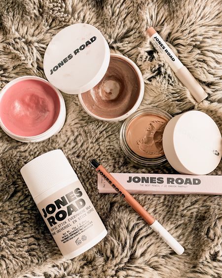 Just received a re-stock of my favorites from Jones Road. This makeup is amazing!  The foundation is so light and gives a Dewey glow. The pencil lasts so long, much longer than other eye pencils I have had. The hippie stick is great to keep in your bag to use in dry skin or lips when you need it. The Miracle Balm is a true miracle. I have so many of these and always keep one with me!  Awesome product for a great shimmer or glow during the day. 

#LTKfindsunder100 #LTKbeauty #LTKfindsunder50