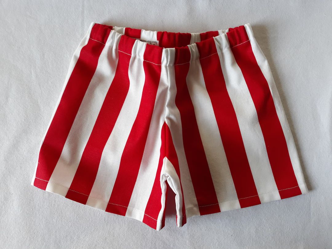 Little Boys RED BIG STRIPES infant through 5/6 years | Etsy (US)