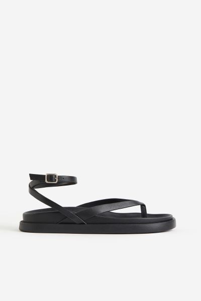 Leren sandalen | H&M (DE, AT, CH, NL, FI)