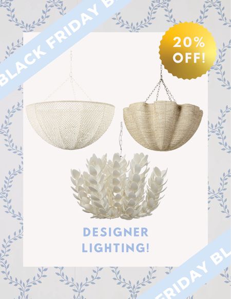 ✨Black Friday Designer lightning sale!!✨ not every site has these beautiful chandeliers on sale, but I found these gorgeous Palecek chandeliers for 20% OFF!! 👏🏻👏🏻👏🏻 Even more Designer chandeliers on sale linked 🤍

#LTKsalealert #LTKCyberWeek #LTKhome