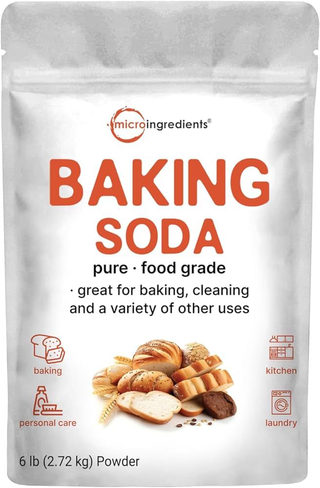 Baking Soda Powder, 6lbs | Pure Sodium Bicarbonate | Bulk Food Grade Supply | Great for Cleaning,... | Amazon (US)