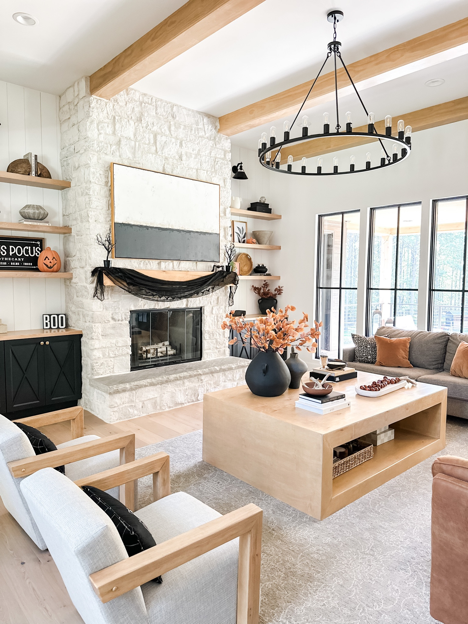 Halloween fall living room decor. 

#LTKHalloween #LTKSeasonal #LTKhome