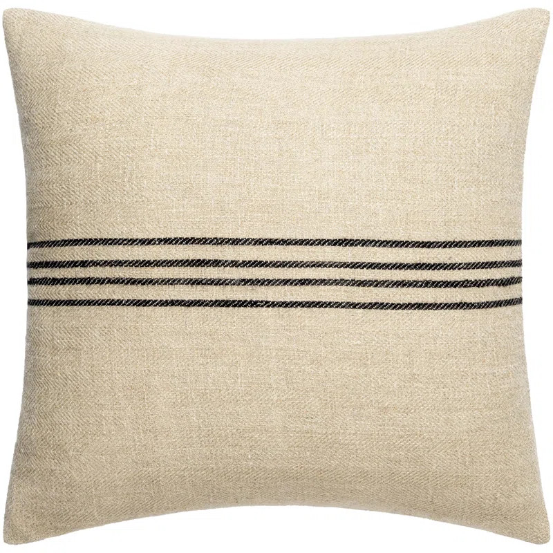 Becki Owens x Livabliss Brett Striped Linen Reversible Throw Pillow | Wayfair North America