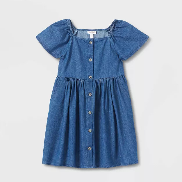 Girls' Short Sleeve Woven Dress - Cat & Jack™ | Target