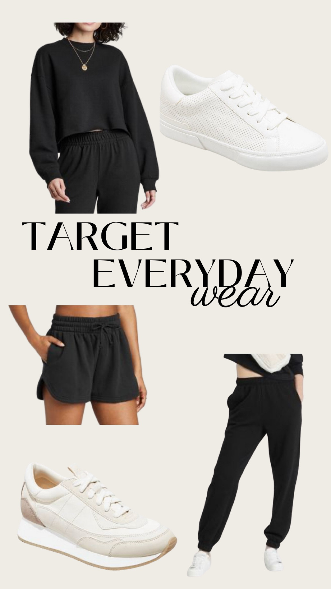 Target sweatshirt, sweatshort, and sweatpants set! 

#LTKunder50 #LTKFind #LTKSale