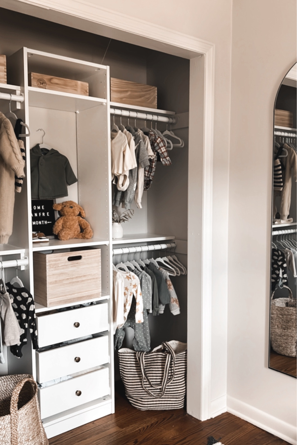 Boys nursery closet + storage 

#LTKhome #LTKbaby