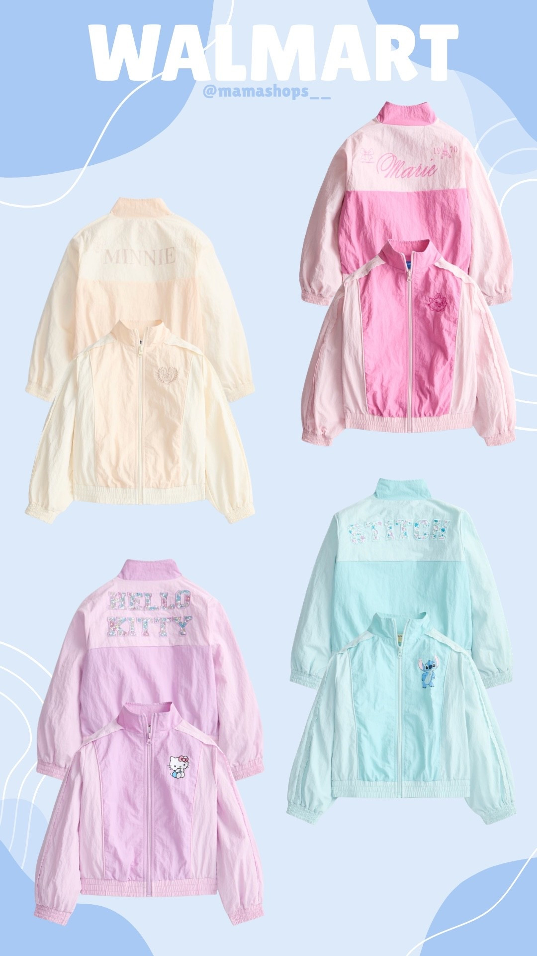 Adorable girls pastel colored zip up track jackets! 👧🏻🎀

Go check them out with the links added here, find them at Walmart ✨🛍️

#LTKSeasonal #LTKmomlife #LTKKids