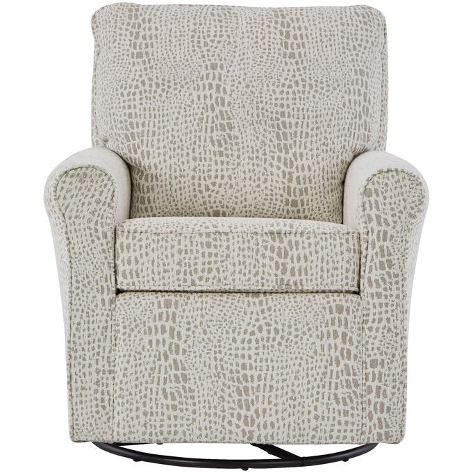Kacey Ivory Swivel Glider | Slumberland Furniture