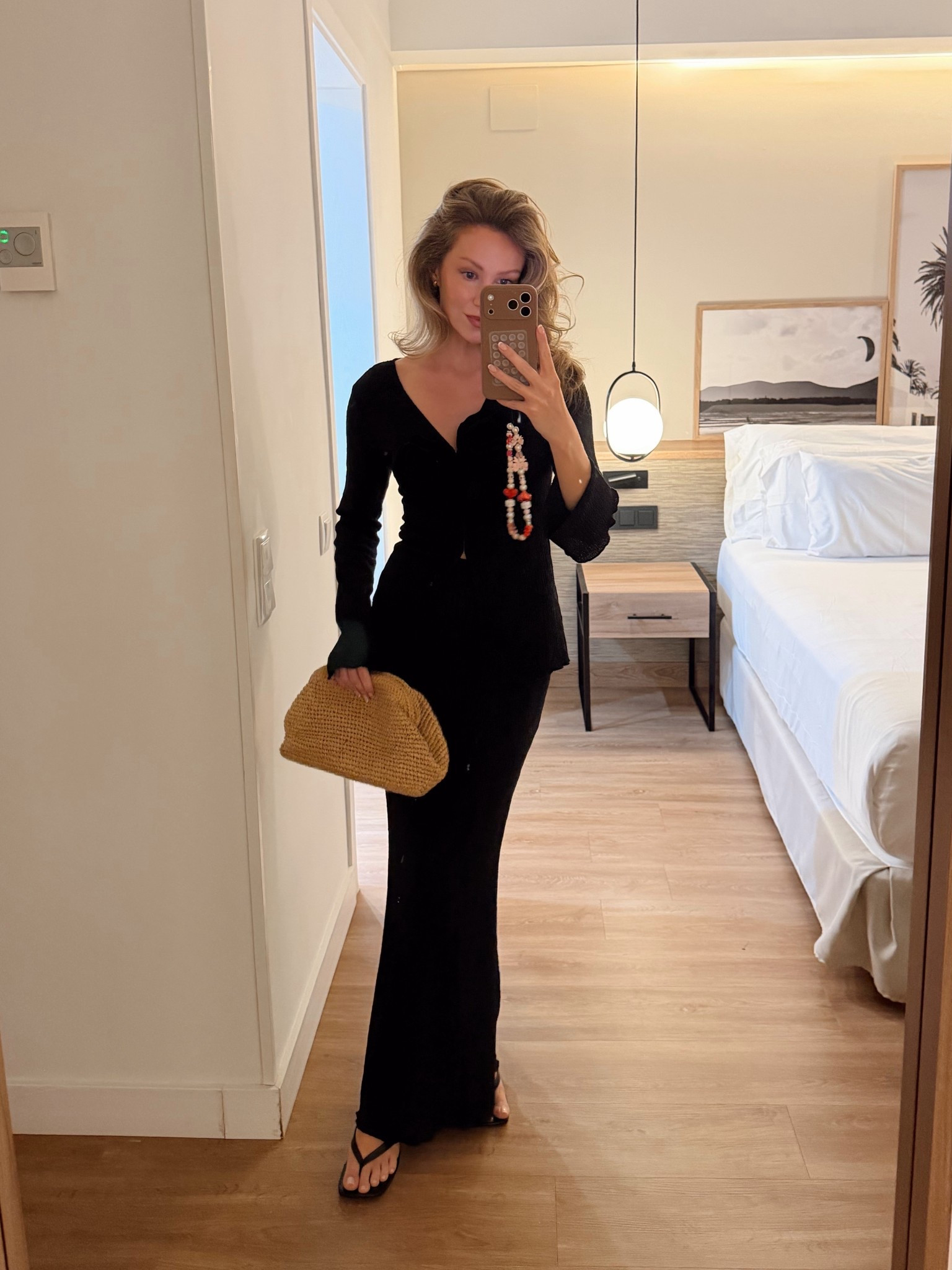 Black knit coord, raffia clutch, heel mules

#LTKdatenight #LTKuk #LTKholiday
