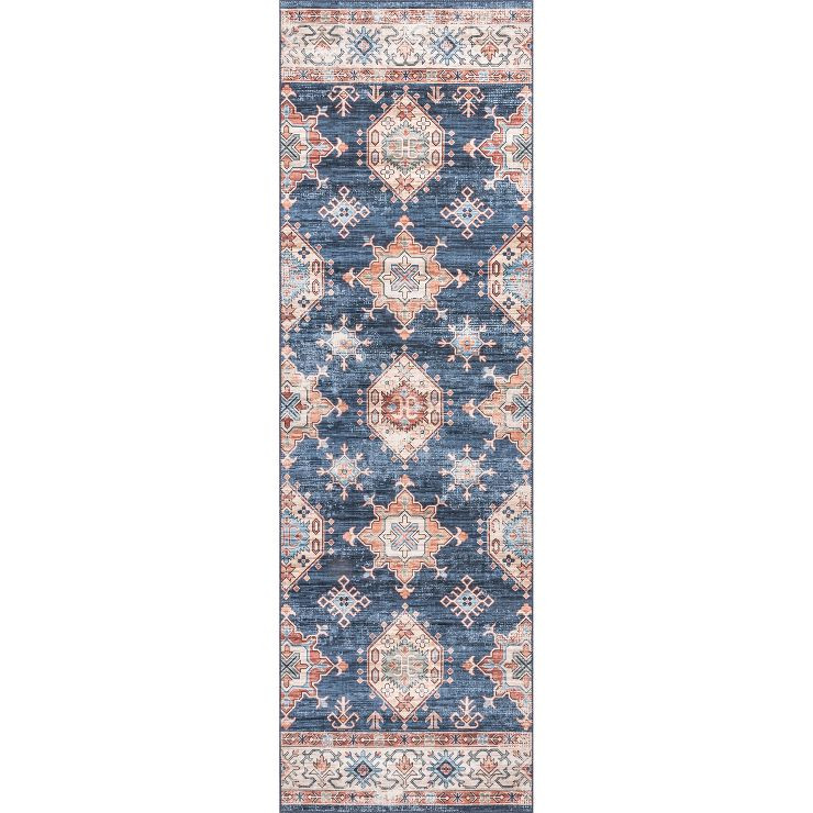 nuLOOM Finley Machine Washable Vintage Distressed Area Rug | Target