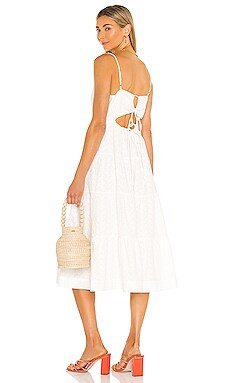 Line & Dot Charlotte Embroidered Dress in White from Revolve.com | Revolve Clothing (Global)