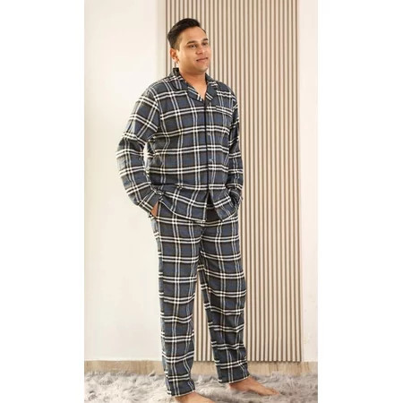 LUXELIV COSY GREY | CHECKERED LOUNGEWEAR SET | SLEEPWEAR SET | Walmart (US)