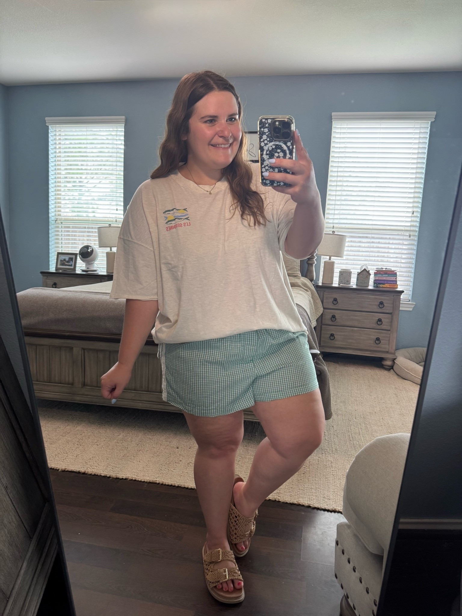 My kind of comfy, cute, and casual outfit for spring and summer! Top is aerie and a size xl. Shorts are old navy in an xl. I’m 5’1 and a size 16.

#LTKootd #LTKMidsize #LTKPlusSize