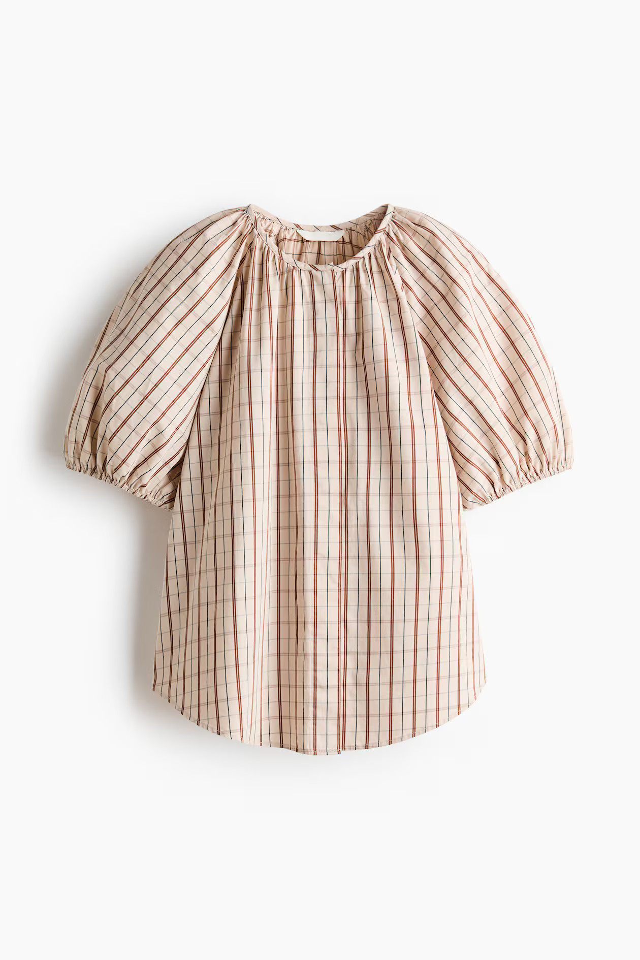 Puff-Sleeved Cotton Blouse | H&M (US + CA)