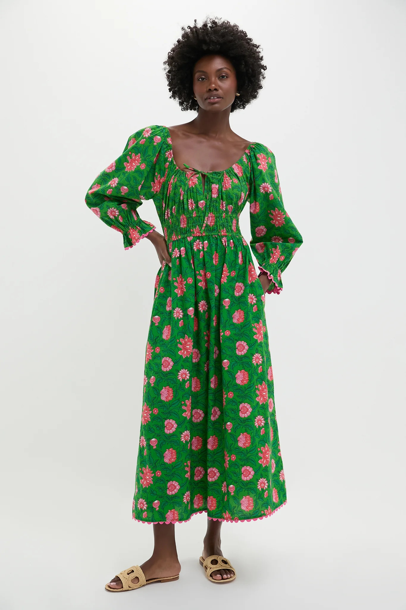 Emerald Jungle Hampi Dress | Tuckernuck (US)