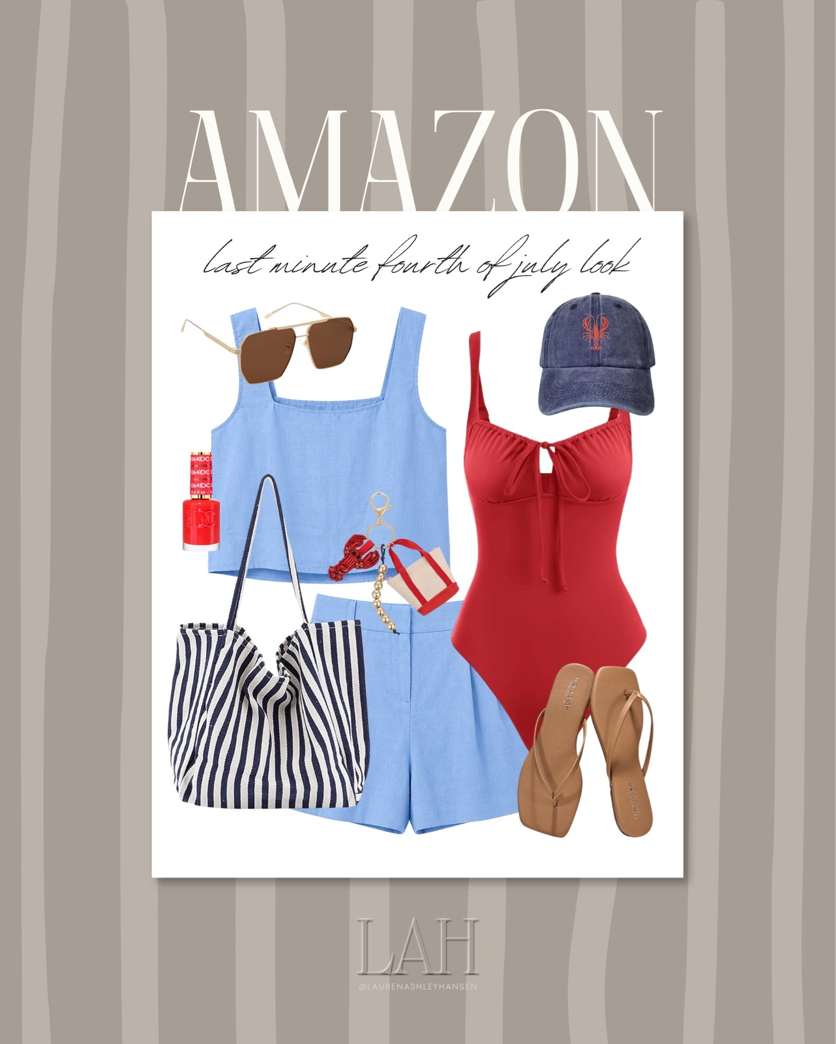 The perfect last minute look for the 4th of July! Order soon to get these pieces before the holiday. Perfect for a barbecue, lake day, backyard party, and more!

#LTKootd #LTKgrwm