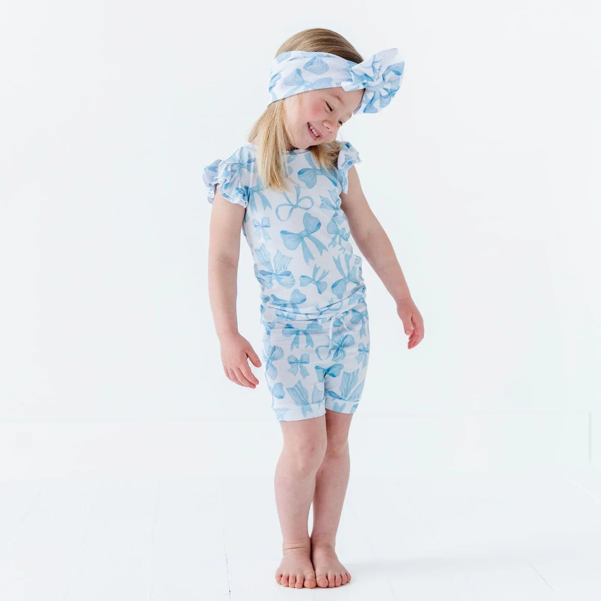 Bow Sweet Bow Two-Piece Pajama Set | Bums & Roses