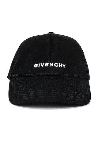 Givenchy Embroidered Logo Cap in Black | FWRD | FWRD 