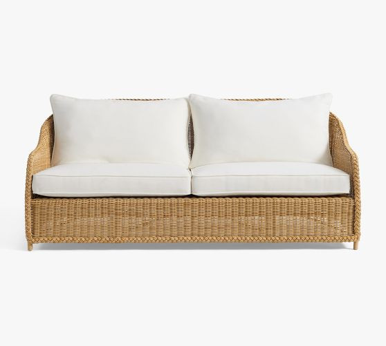 Westport Wicker Outdoor Sofa (82") | Pottery Barn (US)
