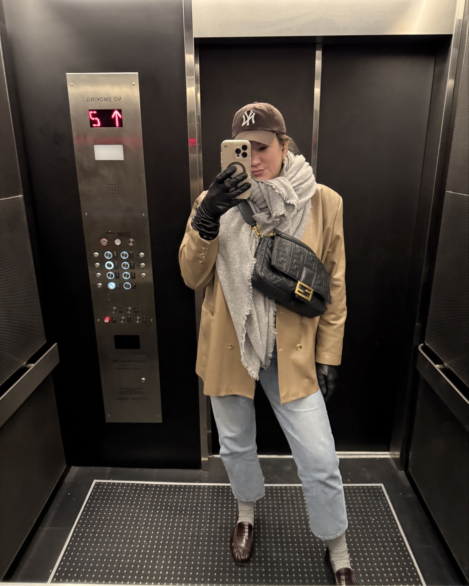 my go-to look in NYC this week! cozy scarf, leather jacket, thick socks & long gloves 😍

#LTKMidsize #LTKTall #LTKSeasonal