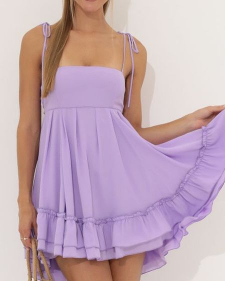 Lavender lilac dress 

#LTKparties #LTKwedding #LTKFestival